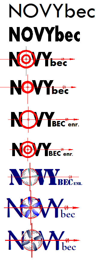 évolution du logo novybec