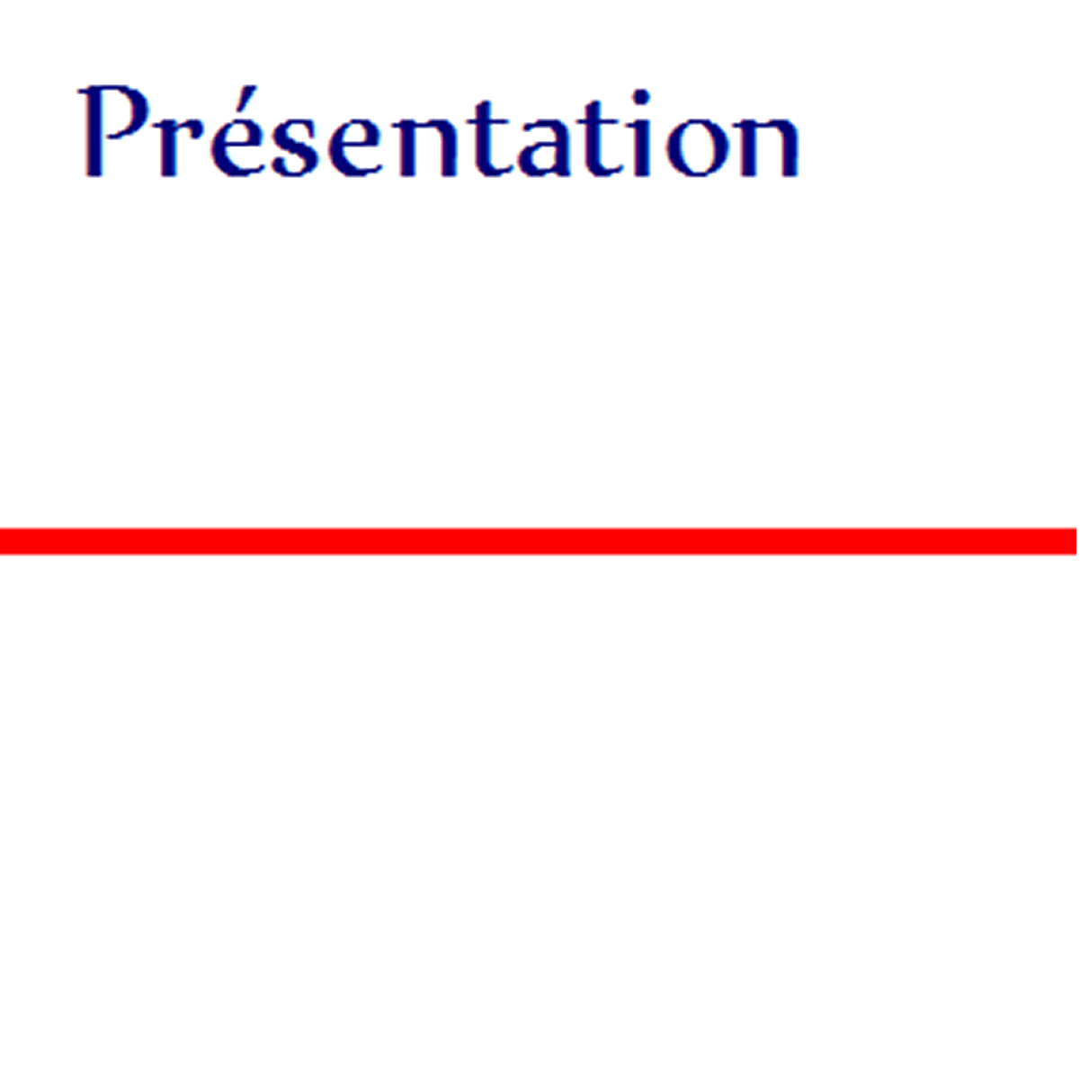 présentation